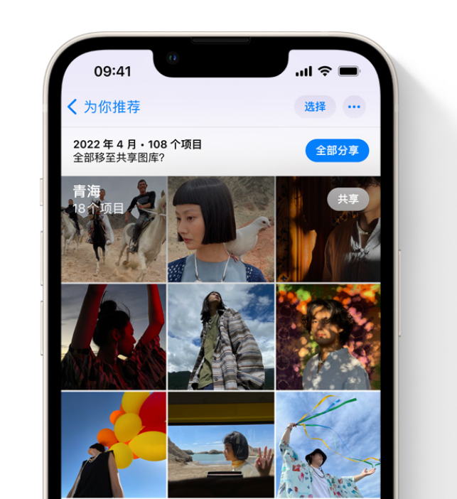 渭滨苹果维修网点分享在 iPhone 上使用共享图库 