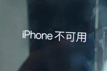 渭滨苹果服务网点分享锁屏界面显示“iPhone 不可用”如何解决 