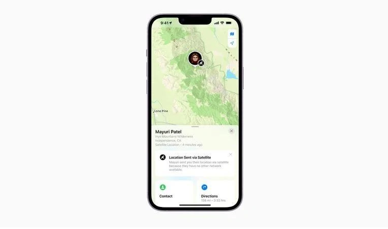 渭滨苹果14维修分享iPhone14系列中 FindMy功能通过卫星分享位置方法教程 