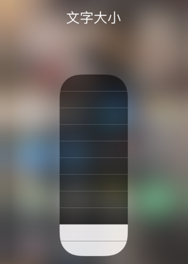 渭滨苹果手机维修分享小技巧：在 iPhone 控制中心快速调节字体大小 